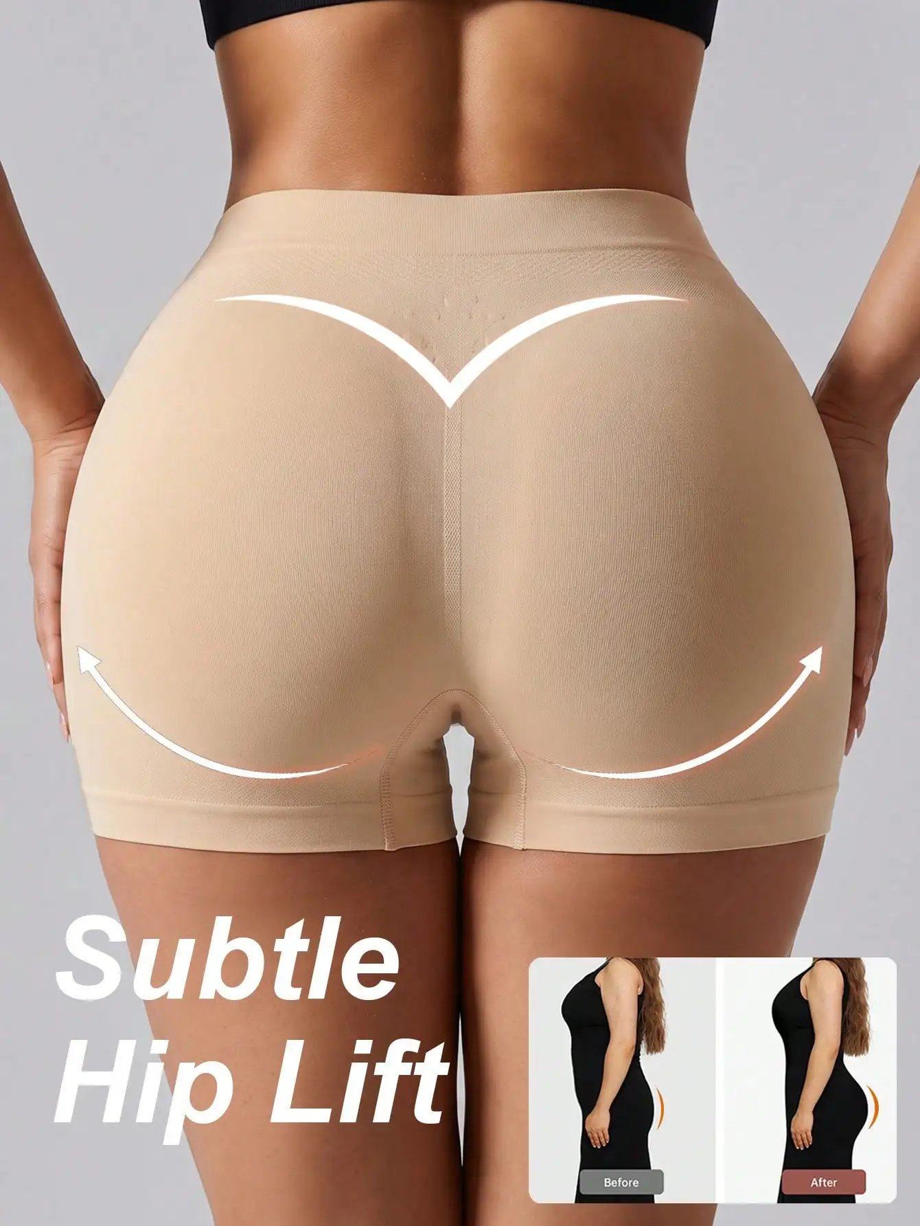 Boyshort Underwear - Culotte gainante sans couture pour femme,