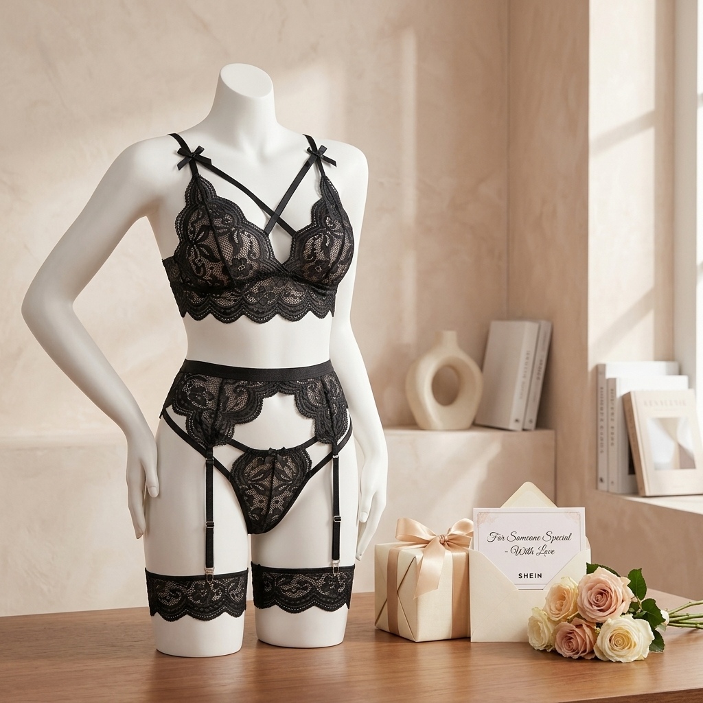 Ensemble de lingerie en dentel - Garter Belt Set avis et prix