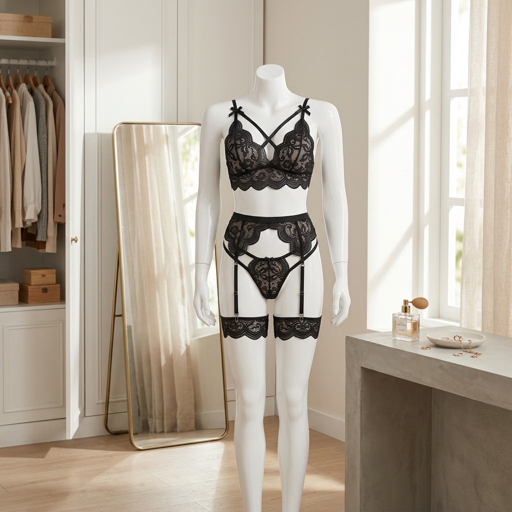 Ensemble de lingerie en dentel - Garter Belt Set avis et prix