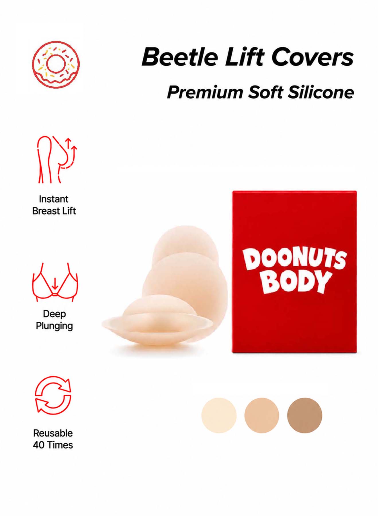 DOONUTS : couvre-mamelons invi - Nipple Cover Pasties avis et prix